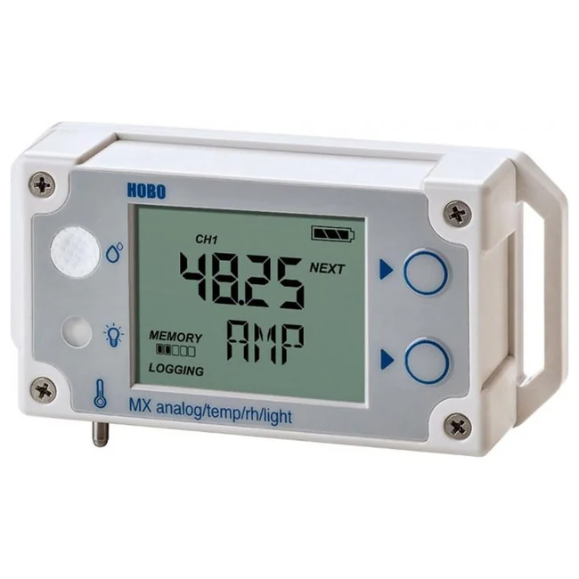 Registrador HOBO MX1104 de luz, temperatura, humedad y entrada analógica